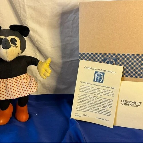 Disney Minnie Mouse Reproduction Doll - Black, White, Red, Orange - Picture 2 of 8