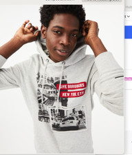 Aeropostale 5ive Boroughs Graphic Gray Hoodie Size Teenager  XS