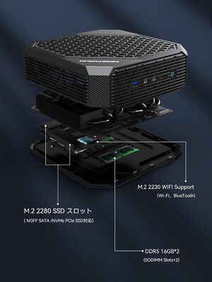 ジャンク Minisforum HX99G MINISFORUM HX99G Mini PC AMD RYZEN 9 6900HX DDR5 32GB 512GB