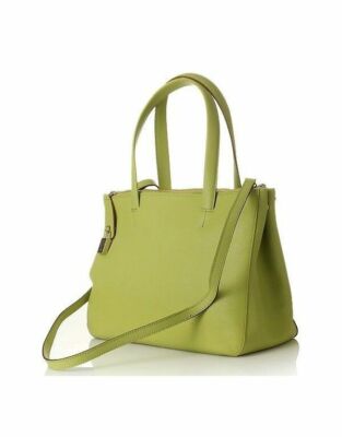 FURLA♡ハイパーL Furla BP89 SFD Urban Lime Yellow Saffiano Top Zip
