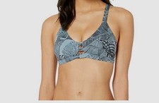65 Hurley Women's Blue Swimwear Quick Dry Bralette Paradise Bikini Top Size XS