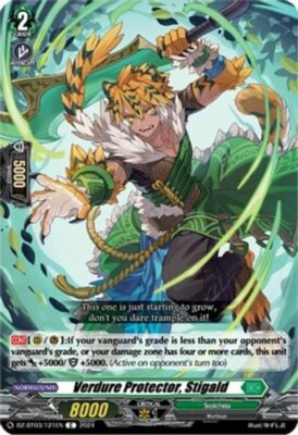 x4 Verdure Protector, Stigald - DZ-BT03/121EN - C CFV M/NM