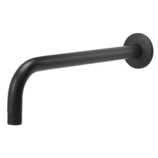 Glacier Bay 12 in. Rain can Shower Arm Matte Black with flange  1004 717 954