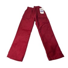 Vintage 70  s 80  s NOS Buster Brown Maroon Corduroy Pants Size 6 Made in USA NEW