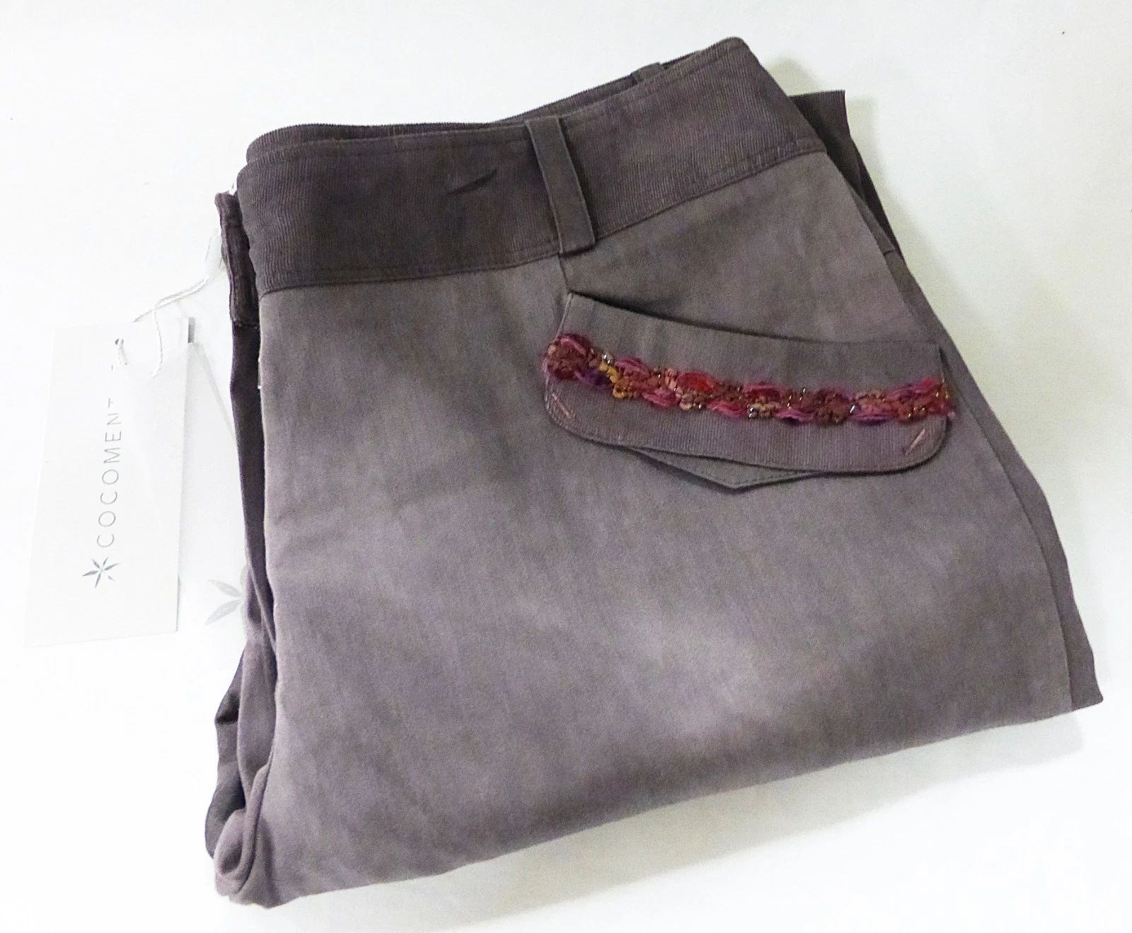 women 12 capri pants cropped France preppy Academia Career minimalist Office