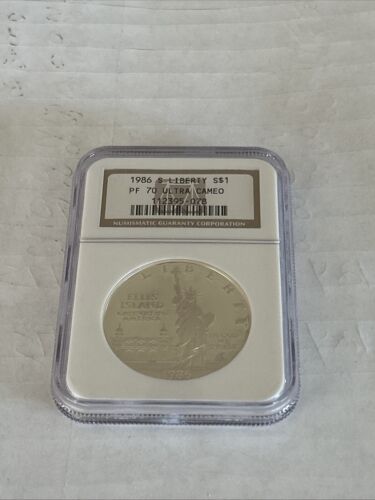 1986-S Statue of Liberty Commemorative Silver Dollar NGC PF70 - Picture 2 of 4