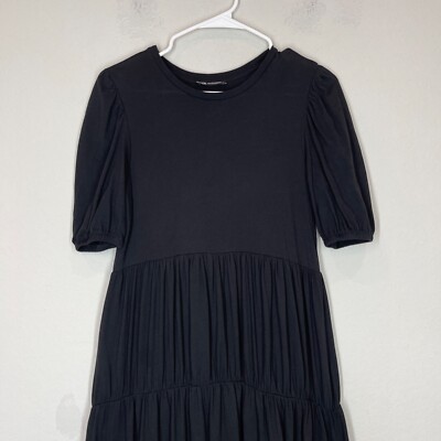 knee length dresses for ladies Zara Black Midi Dress XS main image 1