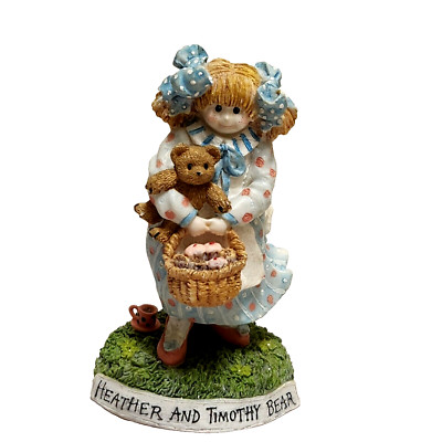 Vintage Linda Grayson Heather & Timothy Bear  Figurine 4.5'' tall