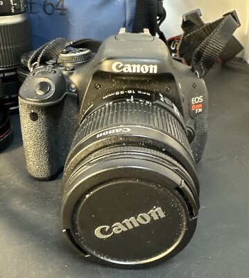 Canon Rebel EOS T3i/600D 18.0MP Digital SLR Camera W/ 4 LENSES