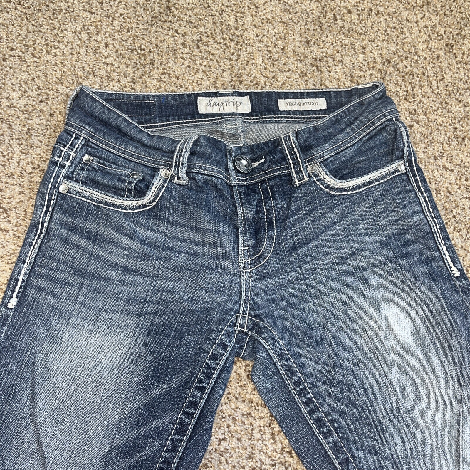 Daytrip Virgo Bootcut Denim Size 27XL  (29x34) Flap Pocket Thick Stitch - View 2