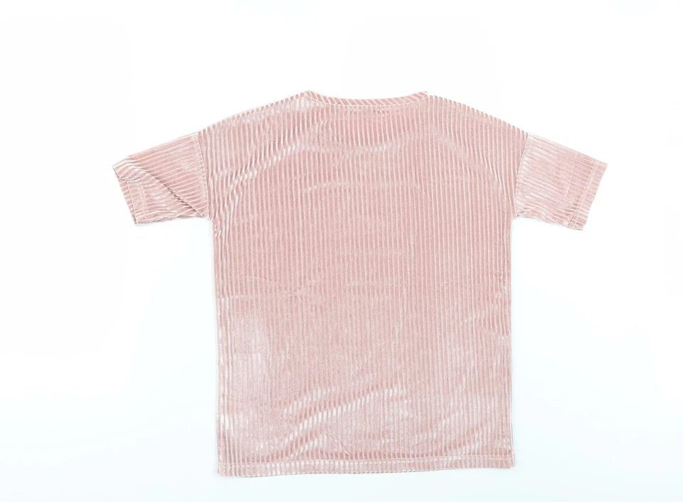 La Redoute Girls Pink Polyester blend T-Shirt Size 12 Years Roll Neck - Image 2 of 4