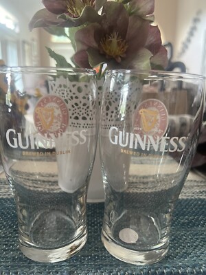 Guinness Pint Glasses - Lot of 2 Beer Glasses