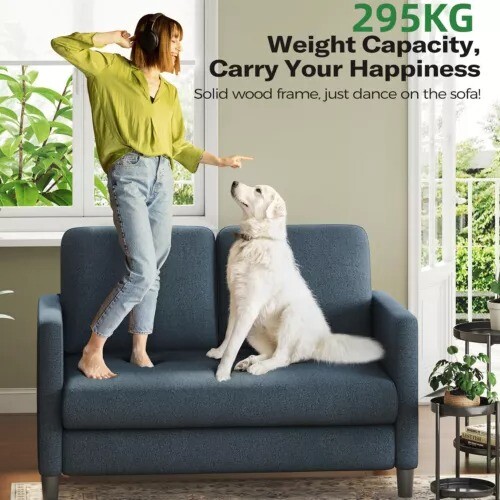 2/3-Sitzer Teddy Samt Sofa Modern Couch Loveseat Settee Sitzcouch Schlafzimmer - Bild 82 von 107