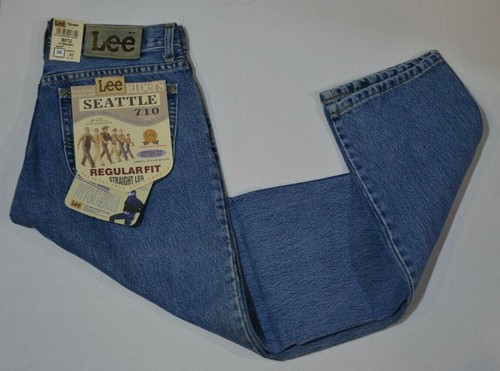 Jeans Lee Seattle 710.4444 chiaro Unisex mom fit regular diritto (vintage)  | eBay