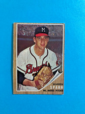 1962 Topps Basball, Warren Spahn, 100, Ex-Ex/Mt? See Desription Below & Pics