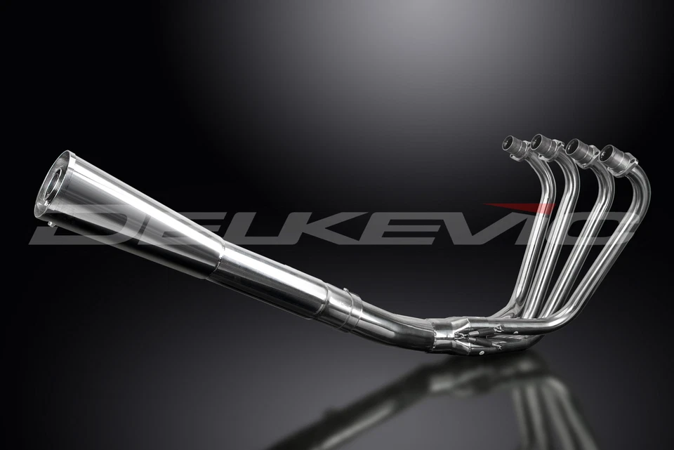 Silenciador de escape 4-1 de acero inoxidable Kawasaki Z650 KZ650 C B CSR SR 1976-1983 Foto 2 de 4