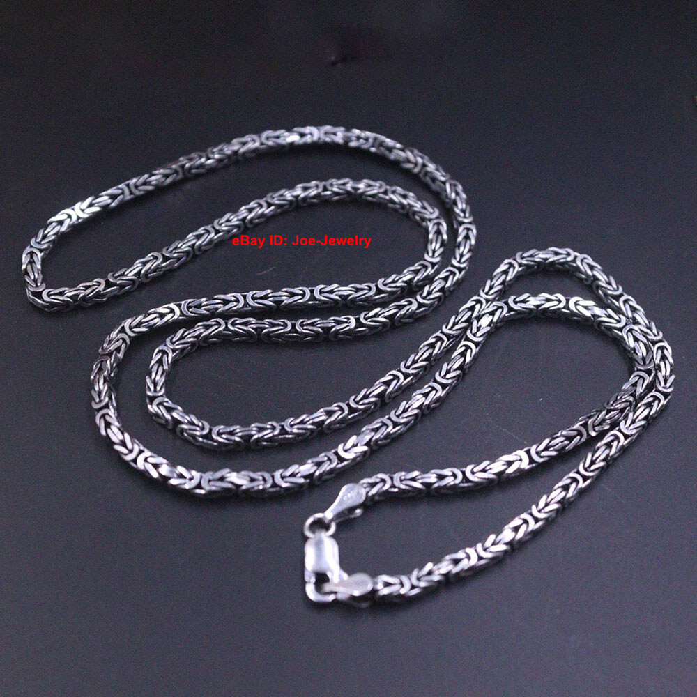 Neck Chandi Chain Stylish Sterling Silver Box Chain Link Necklace Bracelet  Matching Set