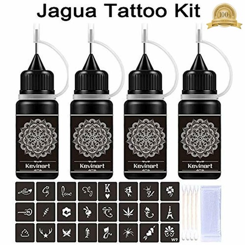 Jagua Tattoo Kit Temporary Tattoos Kits 4 Bottles 2 Oz Freehand Inks