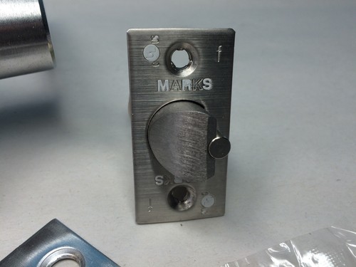 Juego de palancas Marks Hardware grado 1 tienda/c.room funct - cilindro de marca clave, sin llave - Imagen 6 de 10