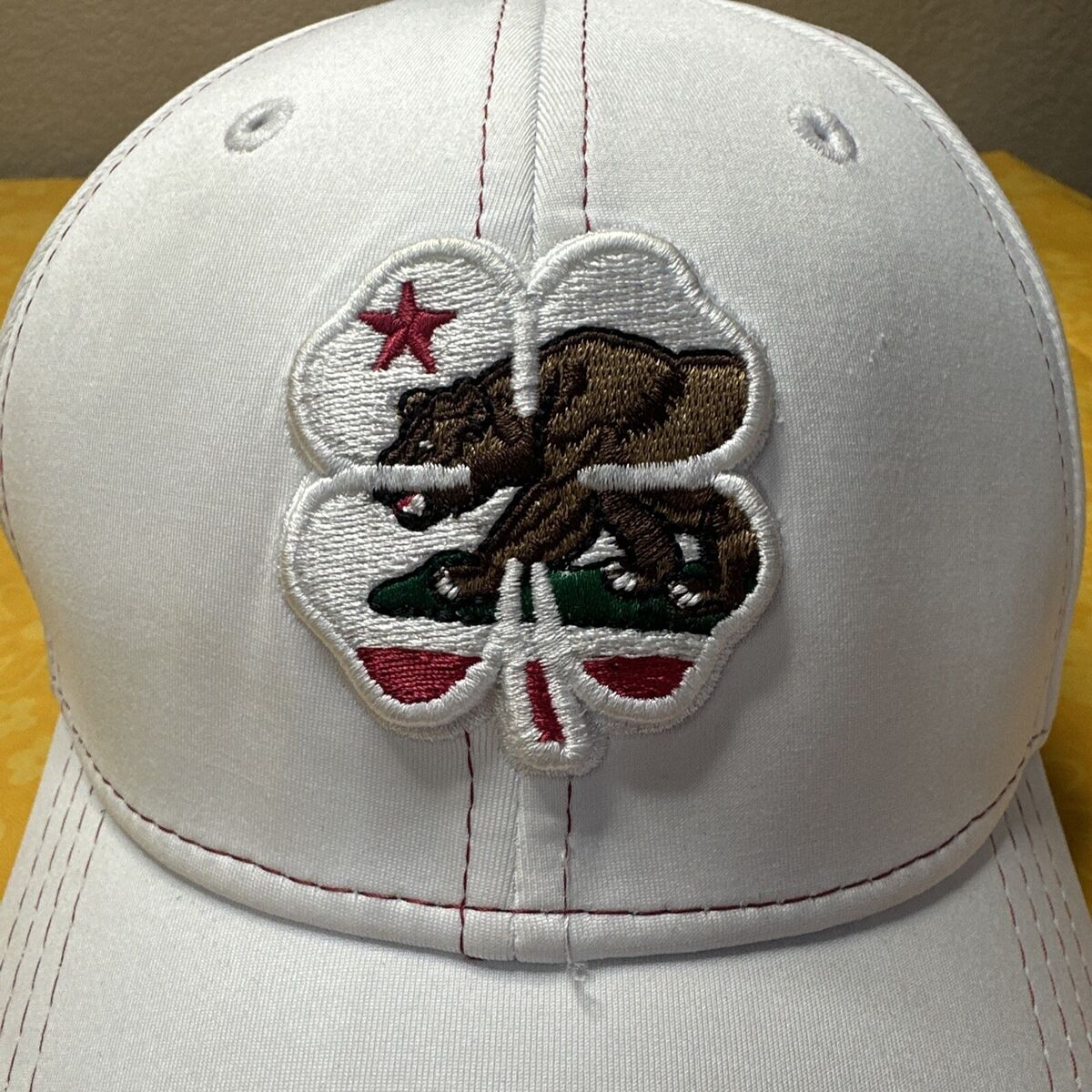 Black Clover Hat White S M Live Lucky California Republic Black Clover Hat White S M Live Lucky California Republic