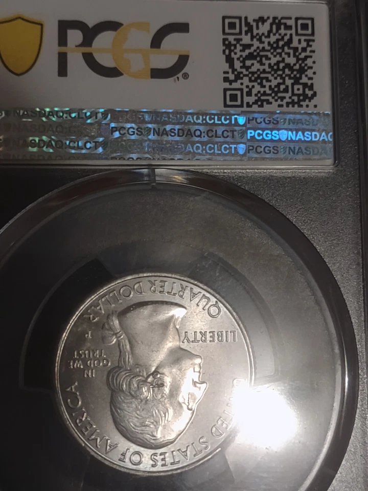 Earring Error - 2019 P Lowell Washington Quarter 25c - Die Chip - Image 4 of 4