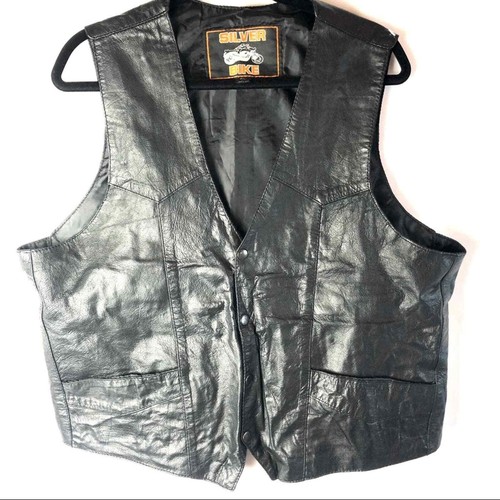 Silver Bike Genuine Leather Motorcycle 