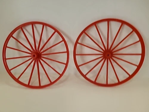 2 VTG OEM MARX BOTW Best of the West Buckboard Replacement REAR Wheels Lot #1