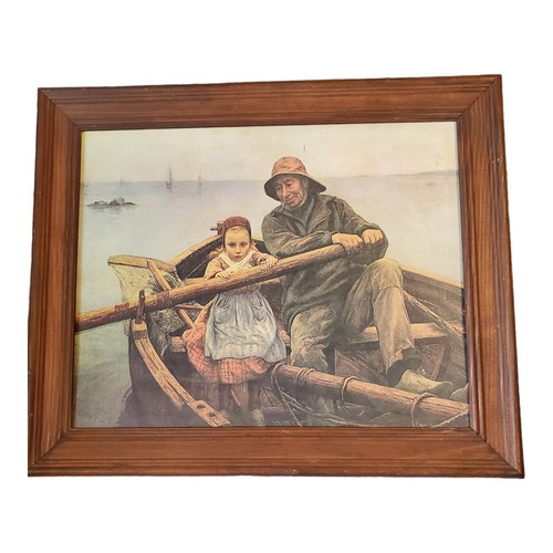 1881 "THE HELPING HAND" Print Signed By French Artist Emile Renouf READ - Picture 2 of 13