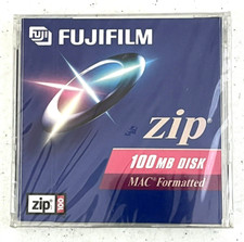 Fujifilm Zip 100 MB Disk MAC Formatted New/Sealed