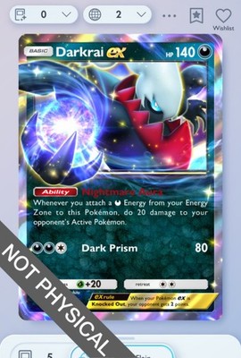 Pokemon TCG POCKET - Darkrai EX 4  , Space-Time Smackdown, English