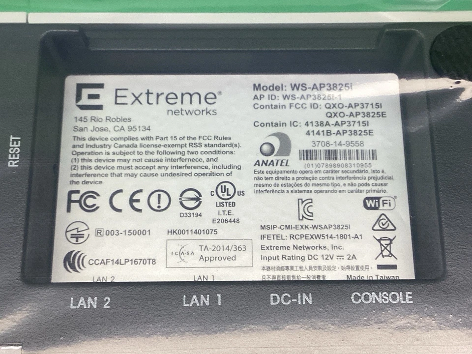 NEW Extreme Networks WS-AP3825I Indoor Dual Band Wireless Wifi Access Point - Image 4 of 4
