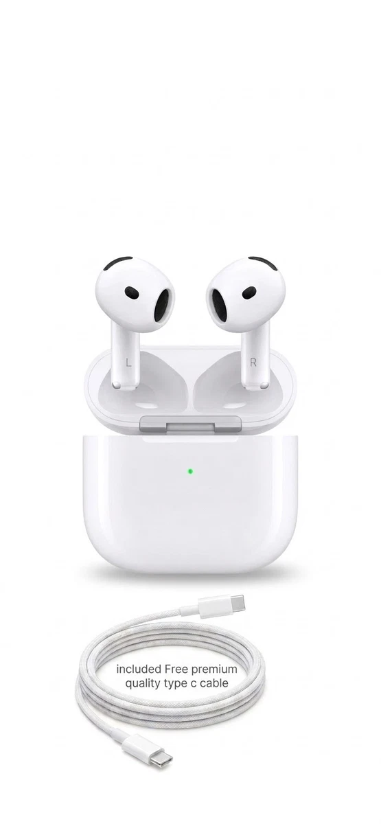 For Apple AirPods 4 wireless earphones USB-C Active Noise Cancellation ANC+Cable