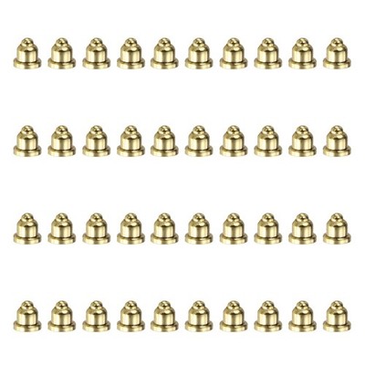 40Pcs 2mm Gold Plated Copper PogoPins, Spring Loaded Current Test Probes