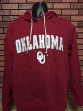 Oklahoma Sooners Hoodie Men s Large Red Pullover Sweatshirt Foot Locker NCAA OU