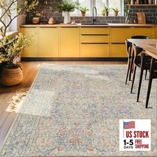 Washable Dining Room Rugs, 6x9 Area Rug for Living Room, Bedroom, Kids