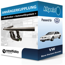 WESTFALIA Anhängekupplung abnehmbar passend für VW Bora Variant (Kombi) 99- neu