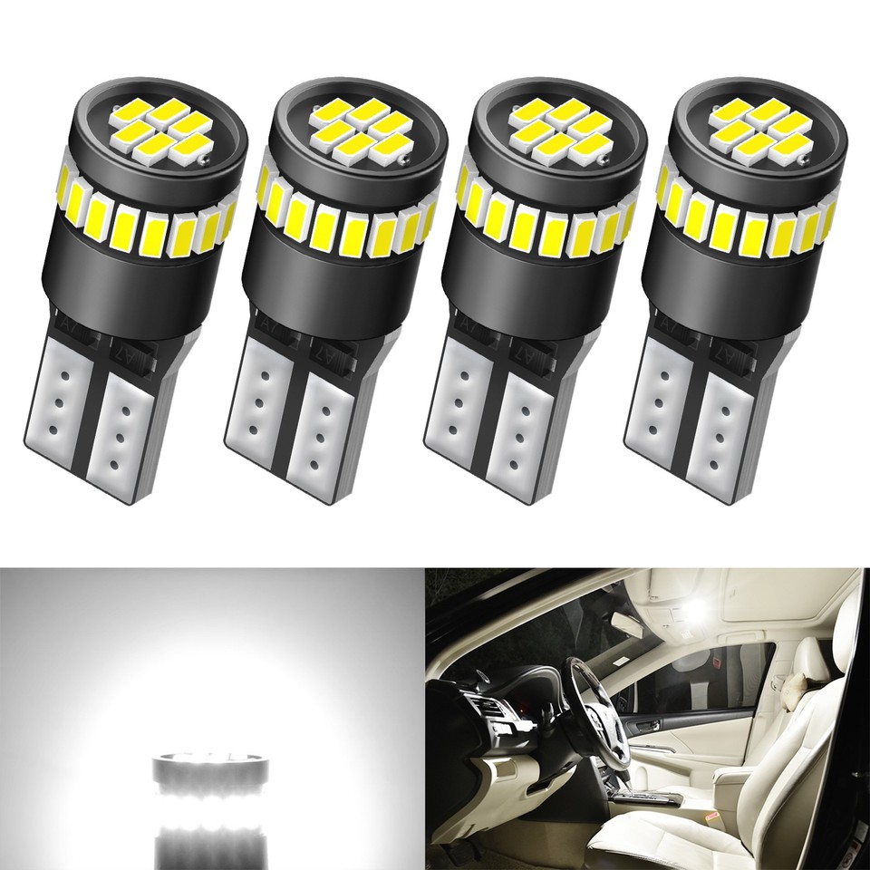2pcs LED License Plate Light Bulb W5W T10 168 Lamp Canbus For Cadillac Cts Xlr Srx