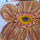 Blooming Flower Garden Nature Signed Drawing laminated OOAK Aceo Art Card — photo 2