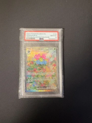 2023 POKEMON MEW EN-151 SPECIAL ILLUSTRATION RARE #198 VENUSAUR EX PSA 10