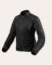 REVIT Torque 2 H2O Damen Motorradjacke Belüftetes Wasserdichtes Gewebe Schwarz