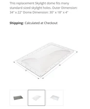 01855 Icon Technologies Limited RV SKYLIGHT - SL1830W