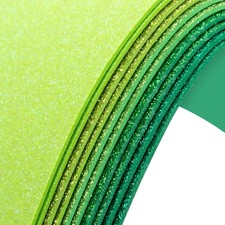 10 Pack Glitter Foam Sheets Craft 8 x 12 inch Green 
