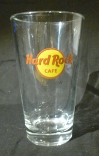 Hard Rock Cafe Glasgow pint glass collectable closed restaurant