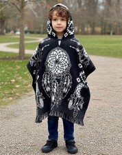 Kid s size Alpaca Poncho, Dream Catcher Artesian Cape very lightweight,