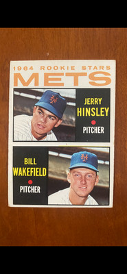 1964 Topps - High # Bill Wakefield, Jerry Hinsley #576 (RC) METS  High Grade