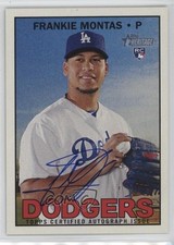 2016 Topps Heritage High Number Real One Auto Frankie Montas #ROA-FM Auto 2y0