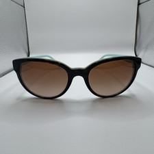 Tiffany Co. TF4109 Women s Cat Eye Sunglasses Black Frame Brown Tinted UV400