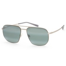 Maui Jim Men's Sharks Cove 55mm Silver Polarized Sunglasses MJ0605S-001