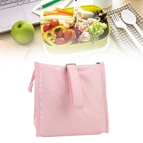 Insulated Lunch Handbag With Mesh Pockets Reusable Water Oil Resistant PU Lu MUF - Picture 22 of 24