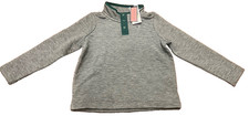 Classic Vineyard Vines Toddler Unisex 4T Gray Quilted Snap Quarter Pullover